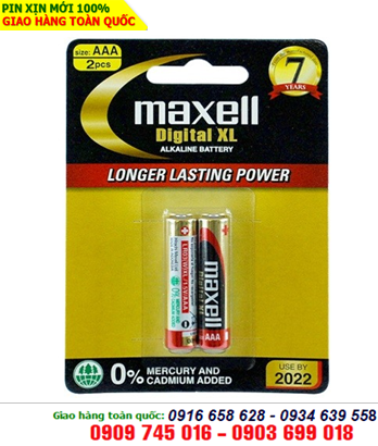 Pin AAA Maxell LR03 Digital XL Alkaline 1.5V chính hãng Made in Indonesia